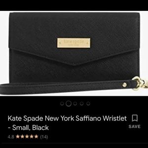 Kate Spade Wristlet Wallet phone case black